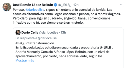 José Ramón López Beltrán acusa a Darío Celis de ser “cuadrado, convencional e inflexible” por artículo que revela que los hijos de AMLO no destacaron en la escuela