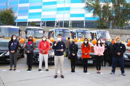 Taxistas y concesionarios de transporte público se suman a la campaña contra el acoso implementada por la comuna