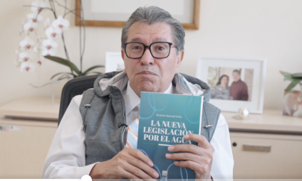 Monreal llama a que lo acompañen a la presentación de su libro “La nueva legislación por el agua"