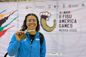 Estudiante de BUAP obtiene oro en los II FISU America Games 2022