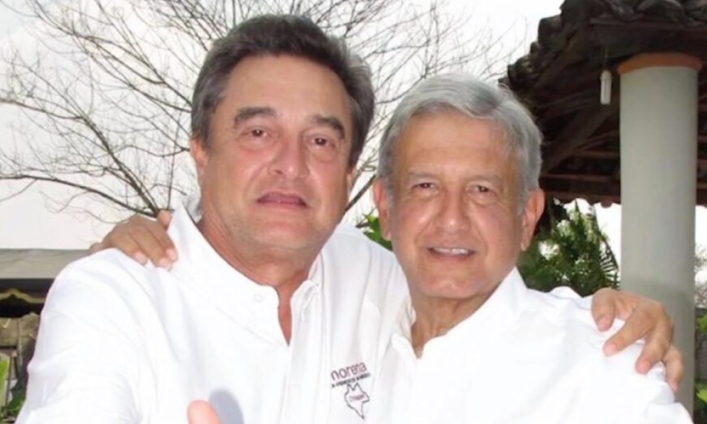 Pío López Obrador y AMLO