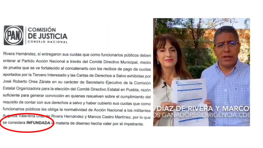 Comisión de Justicia del PAN desecha impugnación contra “Tití” y Marcos Castro; registro fue legítimo