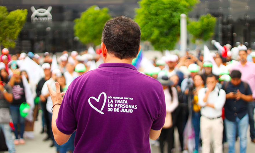 Mier pide sumarse a la lucha contra la trata de personas