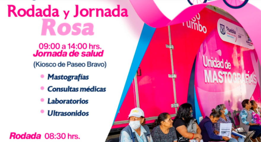 Realizan rodada y jornada rosa