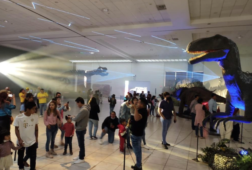 Reporta SECTURE exitosa afluencia en el museo itinerante tierra de dinosaurios