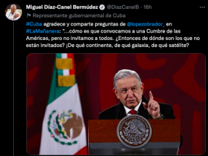 Cuba le agradece a México por pedir que no lo excluyan de la Cumbre de las Américas