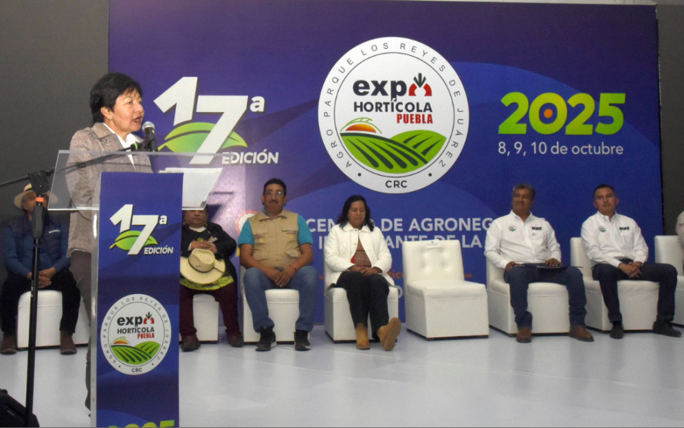 Lilia Cedillo inaugura la Expo Hortícola Puebla BUAP 2025