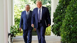 AMLO y Donald Trump en reunión bilateral