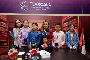 Visita Gobernadora de Tlaxcala la “Ciudad de las y los Niños” del Sedif