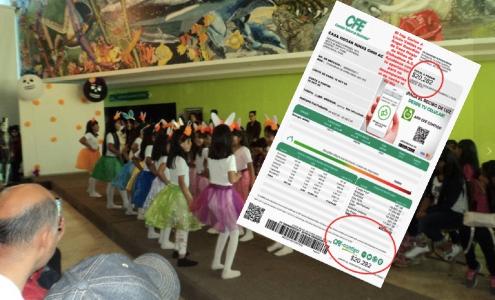 Exhiben abuso de la CFE cobrando más de 20 mil pesos a Casa Hogar que atiende a menores de bajos recursos