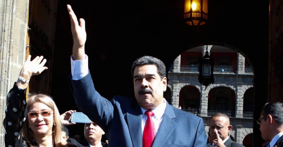 Nicolás Maduro en Palacio Nacional, México