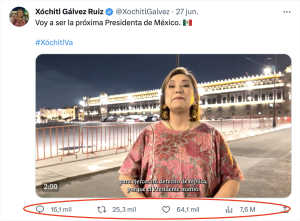 INE ordena a Xóchitl Gálvez retirar video viral donde hace alusiones a su aspiración presidencial