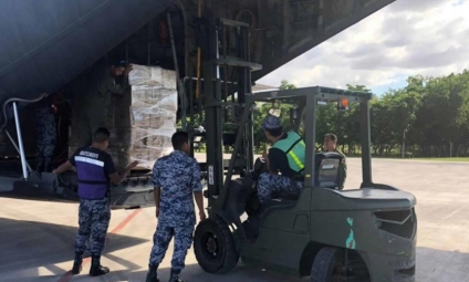 Alemania dona 50 toneladas de víveres a Tabasco y Chiapas