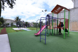 Construyen nuevo espacio recreativo en Zacatelco