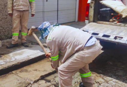 CAPAM realiza cambio de hidrotoma en la colonia Loma Bonita