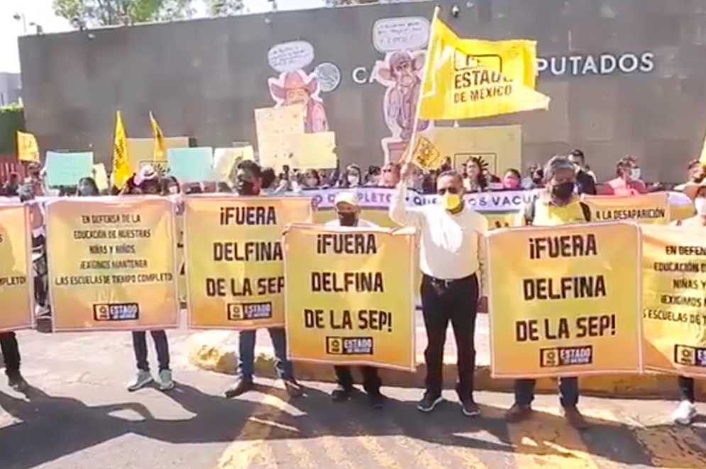 PRD exige renuncia de Delfina Gómez por eliminar escuelas de tiempo completo