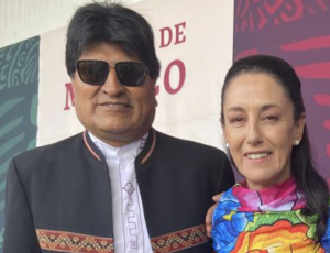Evo Morales presume que Sheinbaum es una “esperanza para América Latina”