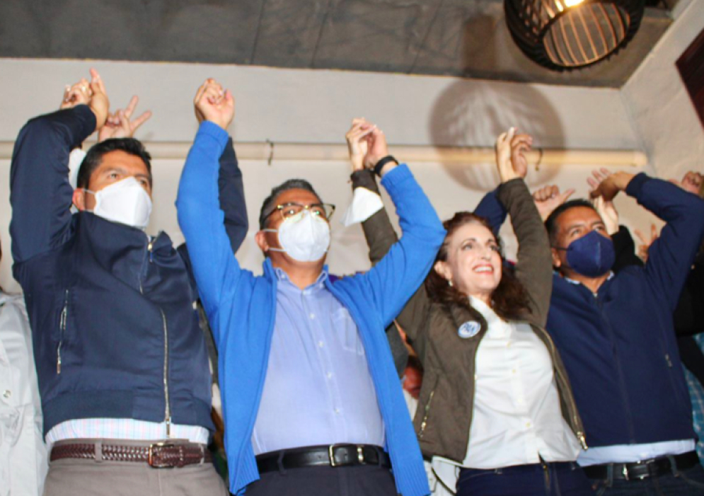 Lalo Rivera felicita a “Tití” y Marcos Castro por asumir el CDE del PAN Puebla