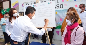 Eduardo Rivera promete instalar estancias infantiles en 70 puntos de Puebla