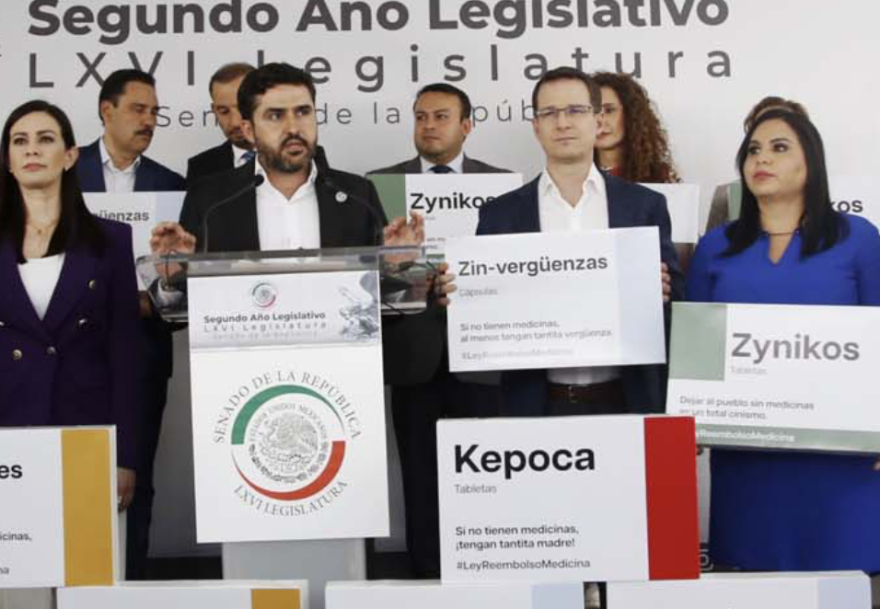 PAN busca ley reembolso para que gobierno pague a usuarios falta de medicinas