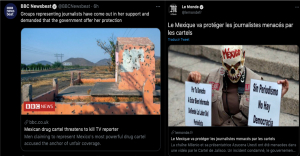 Amenazas del crimen organizado a Azucena Uresti llegan a medios internacionales