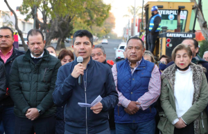 ¡Por fin! Lalo Rivera da banderazo a la rehabilitación de la 5 Sur desde Blvd. 5 de Mayo hasta Margaritas