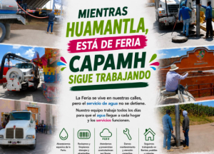 Mientras Huamantla está de feria, CAPAMH sigue trabajando
