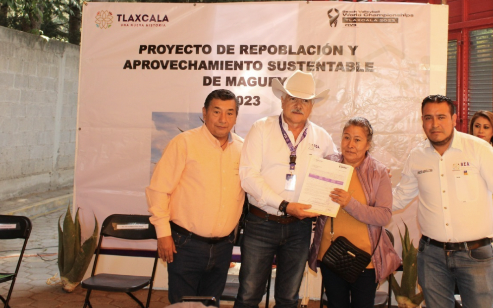 Impulso Agropecuario entrega a productores más de 38 mil plantas de maguey