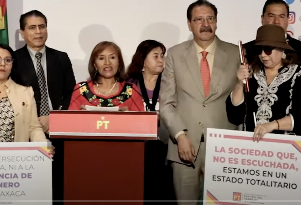 Diputada del PT acusa persecución política del gober morenista de Oaxaca Salomón Jara