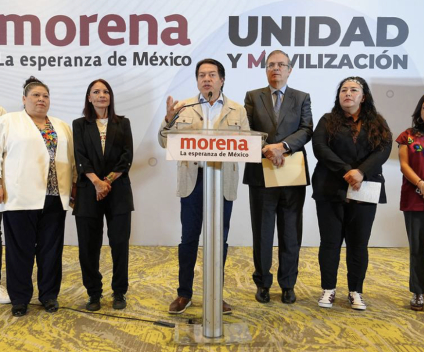 Mario Delgado presume que Morena sí es la voz de los migrantes
