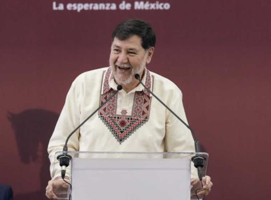 Noroña pide pacto de unidad desde Michoacán con el Verde y el PT