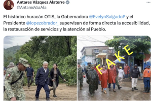Senadora morenista Antares Vázquez usa foto de hace 2 semanas para asegurar que Evelyn Salgado sí está presente en Acapulco