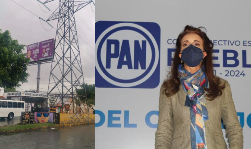 PAN Puebla denuncia a Sheinbaum por espectaculares de promoción política en la capital