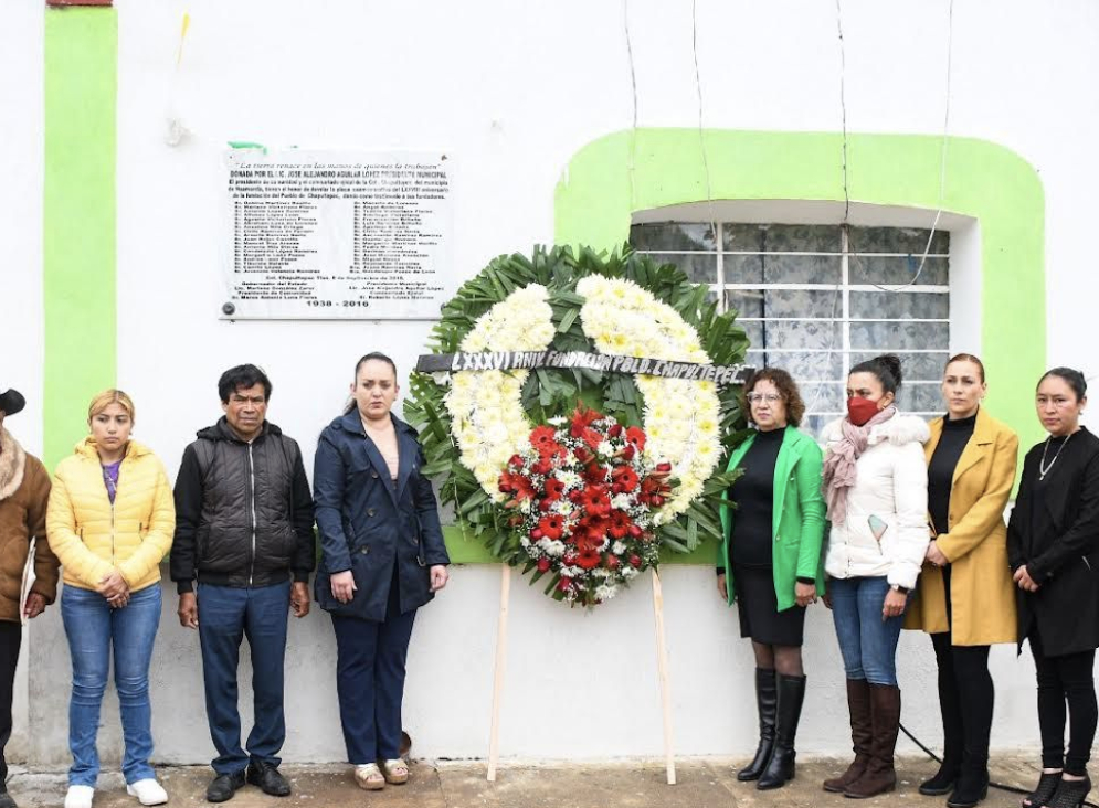 Autoridades de Huamantla celebran el 86 aniversario de la fundación del pueblo de Chapultepec