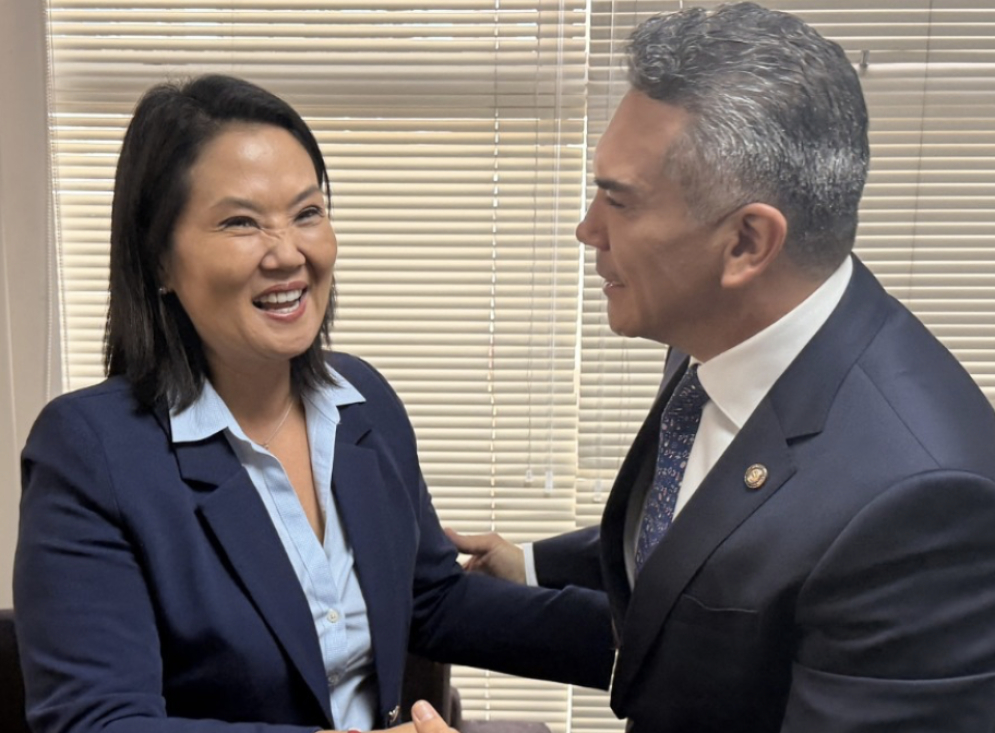 Presidenta electa de Perú Keiko Fujimori se reúne con Alejandro Moreno