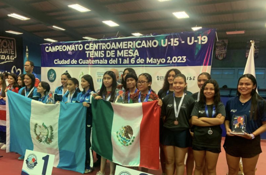 Logra Tlaxcala 3 medallas para México en el centroamericano sub -15 de Tenis de Mesa