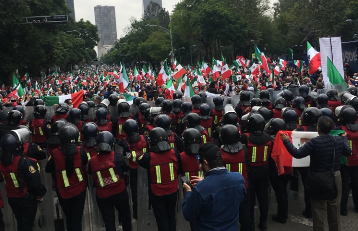 4T impide a FRENAAA marchas contra López Obrador en CDMX