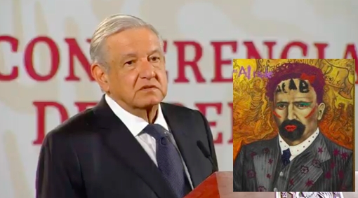 AMLO molesto por vandalizar fotografía de Madero en protesta de la CNDH; “debemos guardarle respeto”