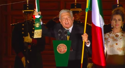 AMLO omite a Vicente Guerrero durante Grito de Independencia