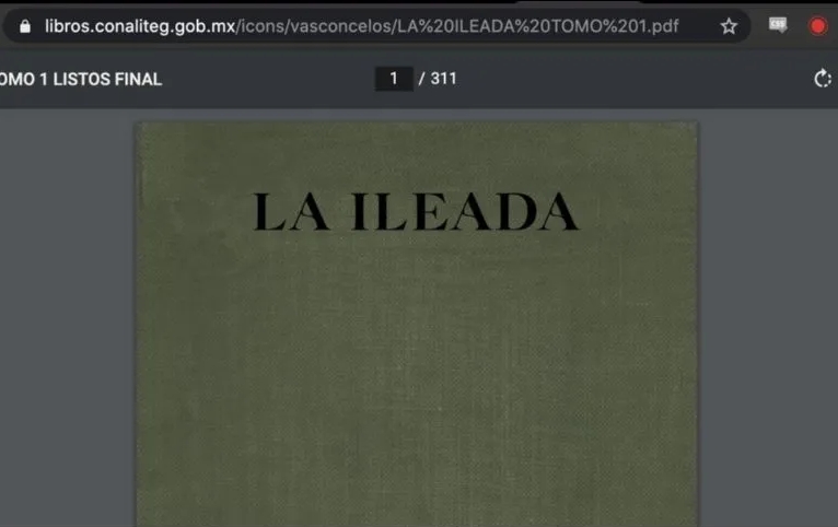 SEP promueve libros de “La Ileada”, en lugar de “La Ilíada” de Homero