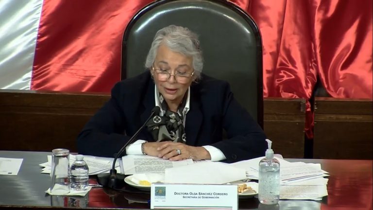 Asegura Olga Sánchez Cordero estar al servicio de la patria y no de ningún patriarca