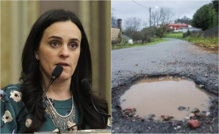 Diputada del PAN lanza concurso para tapar un bache en Puebla con su dinero