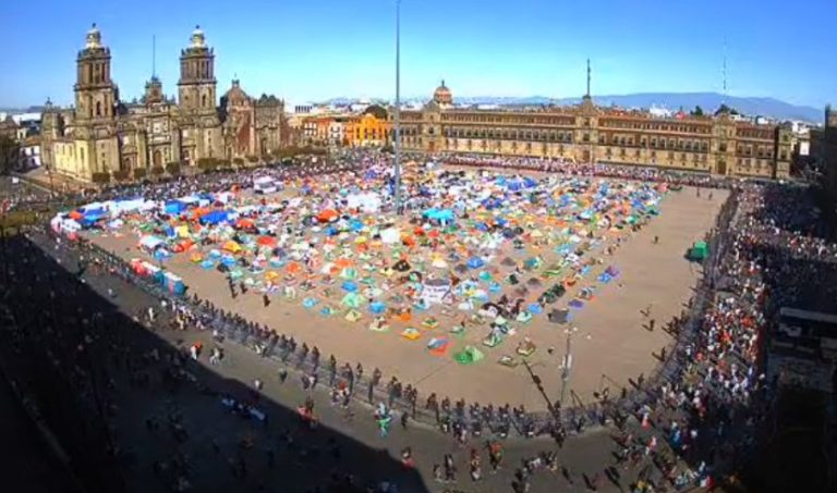 Se desinfla la Marcha del Millón; se reúnen apenas 5 mil para apoyar a AMLO en la CDMX