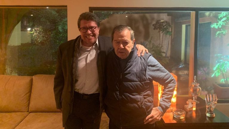 Monreal se reúne con Muñoz Ledo, destaca su “lucidez y compromiso” con la 4T