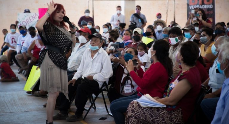 “Llevo en el corazón los principios de Cuarta Transformación”, presume Layda Sansores