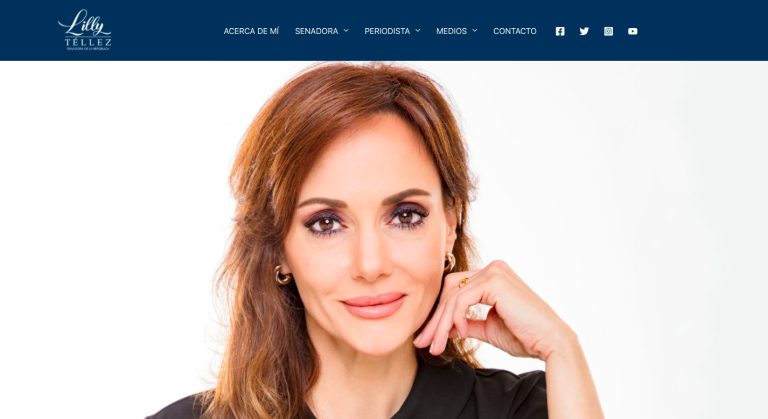 Estrena Lilly Téllez página web