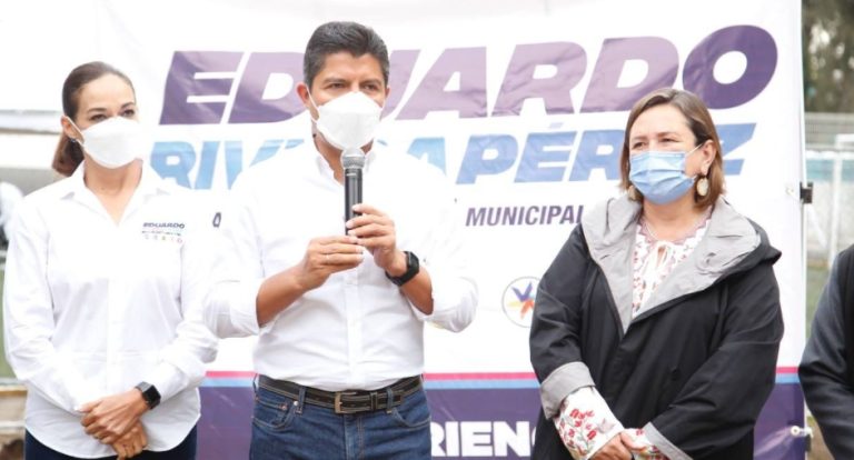 Respaldado por Xóchitl Gálvez, Eduardo Rivera propone estrategia para reactivar la economía de Puebla