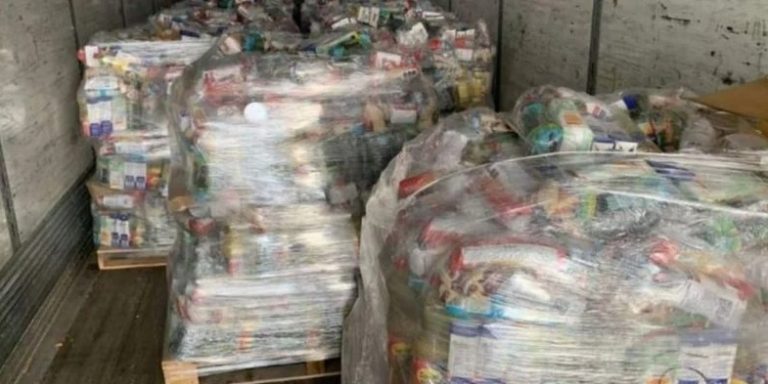 Aseguran tráiler lleno de despensas y propaganda de Morena en Tamaulipas