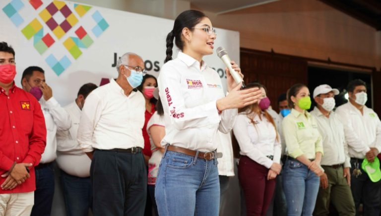 Alegre, austera y propuestas, así es nuestra campaña, presume Geraldine Ponce