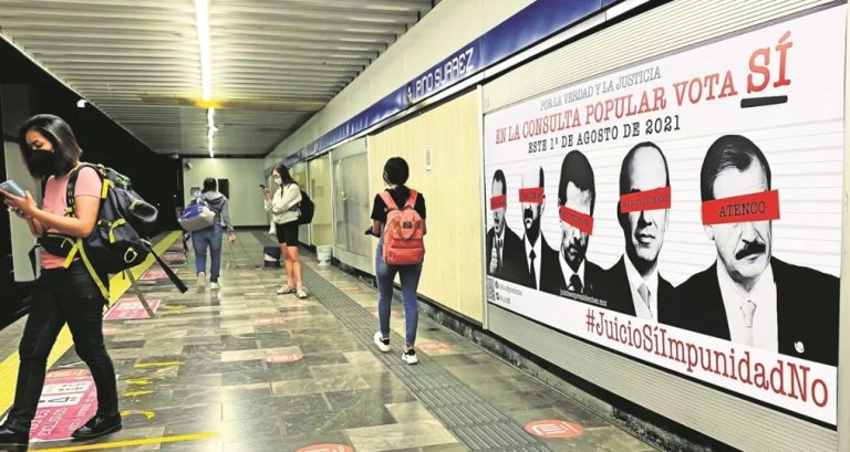 Promueven votar por el “Sí” en consulta en el metro de CDMX